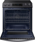 Cocina Eléctrica Inteligente Samsung 30" con Air Fry – Acero Inoxidable Negro