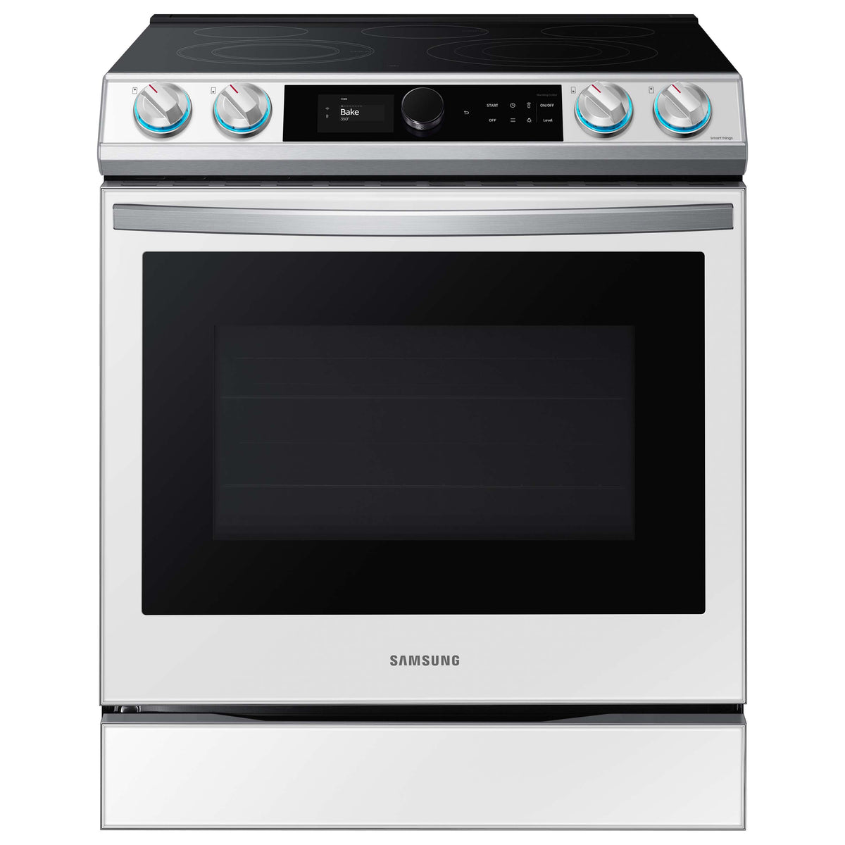 Cocina Eléctrica Inteligente Samsung Bespoke 30" con Air Fry – Blanca